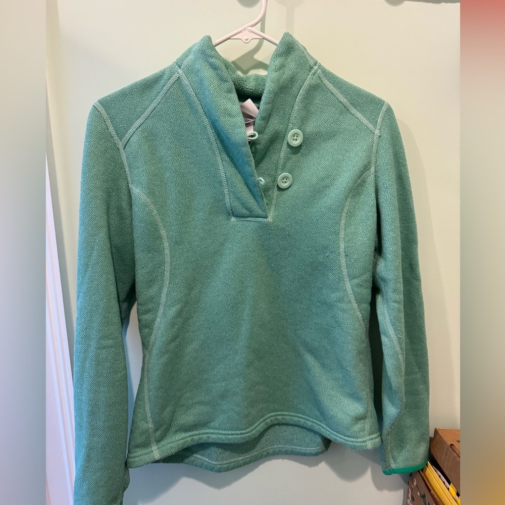 North face pullover sweatshirt button up